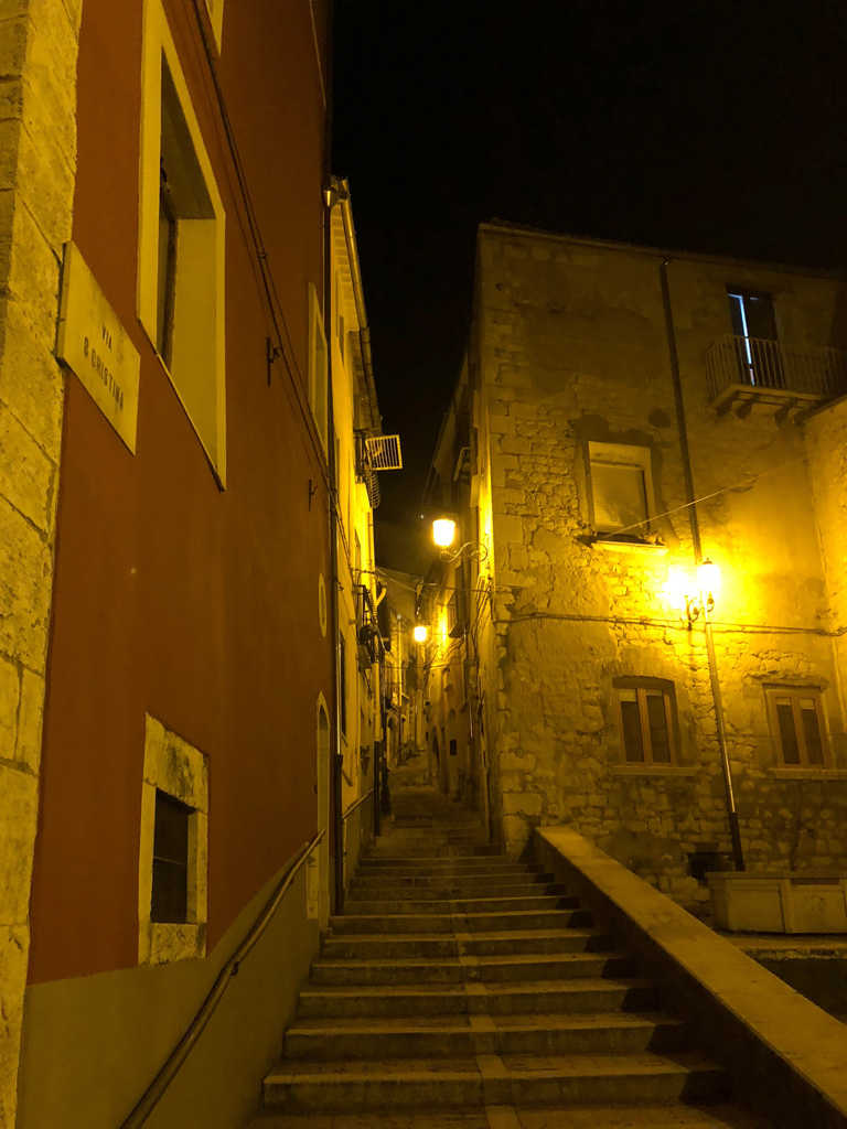 Campobasso Old Town view - nighttime
