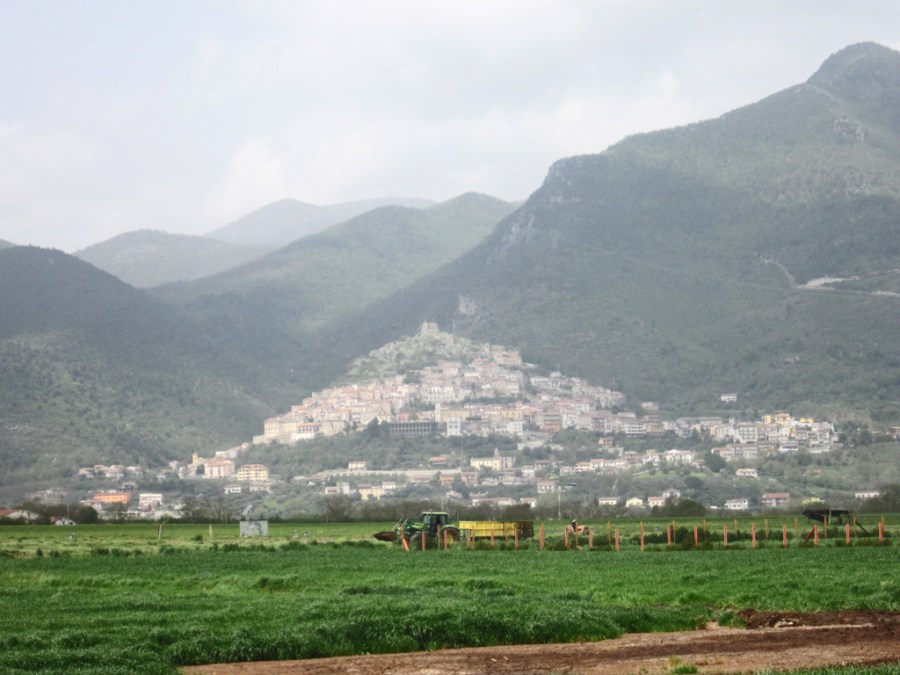 Presenzano from the plain